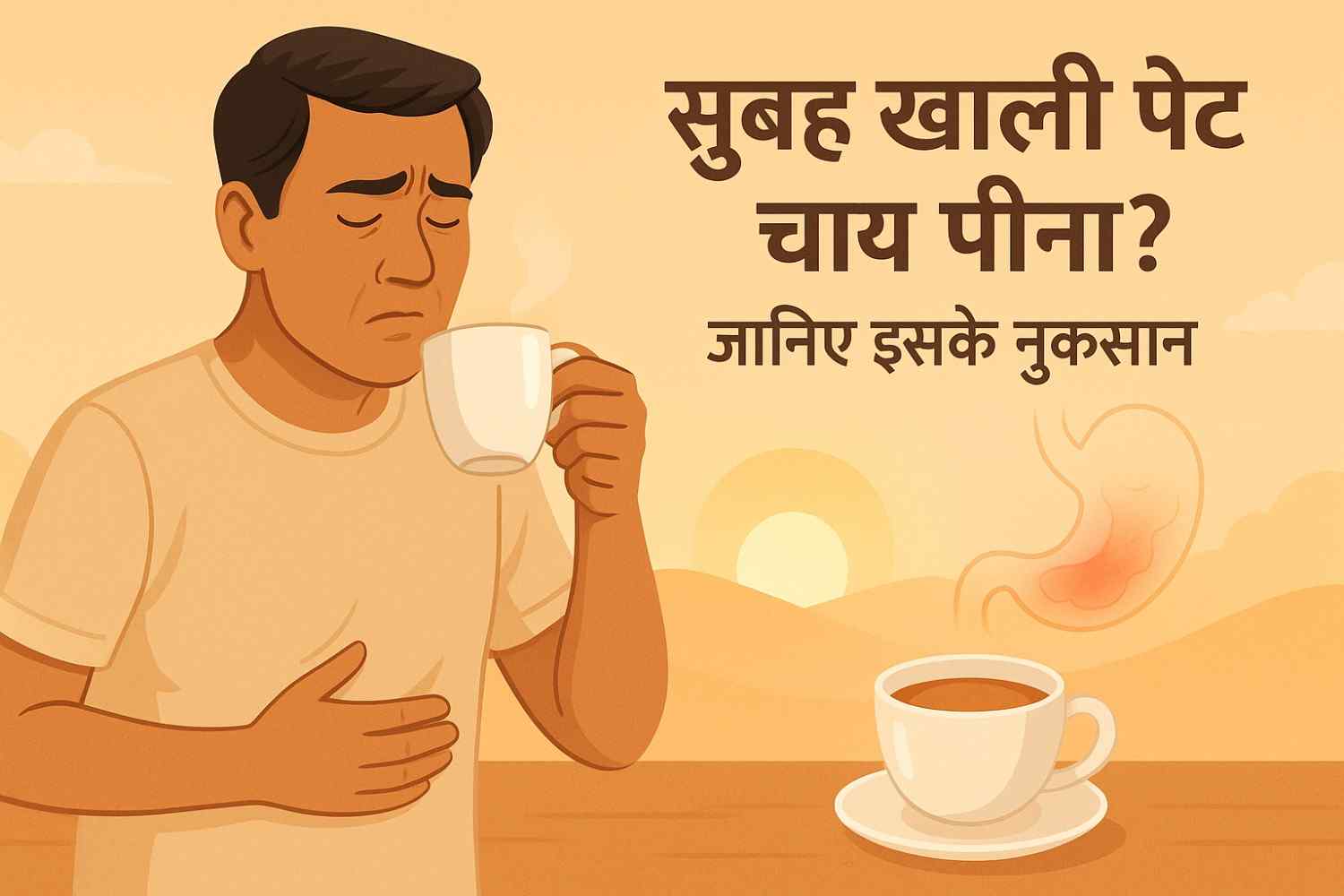 खाली पेट चाय पीने के नुकसान